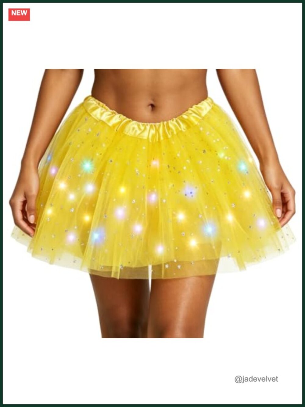 Light Up Tutu Skirt Stars Glow Layered Ballet LED Tulle Halloween Party Costume